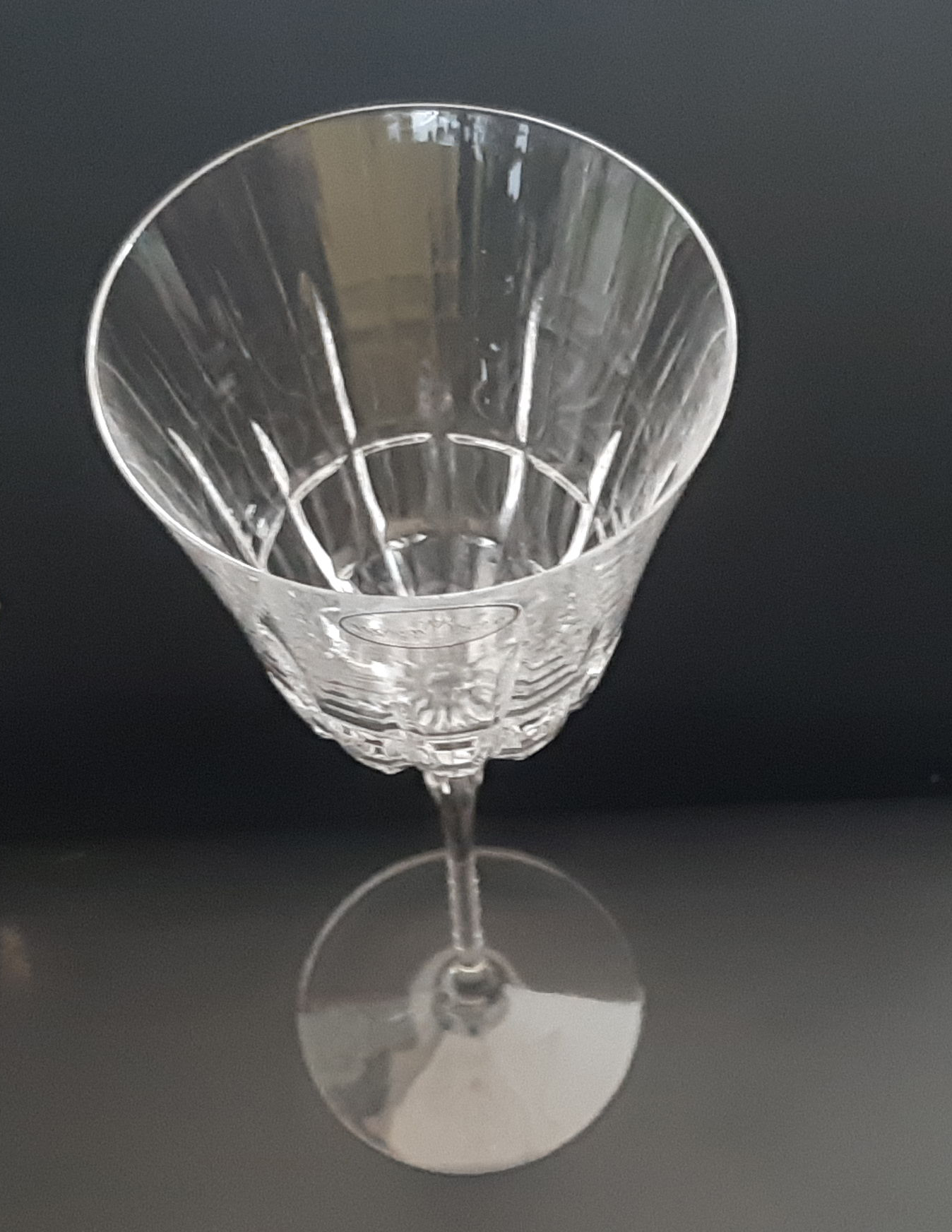 Bicchieri calici vino in cristallo